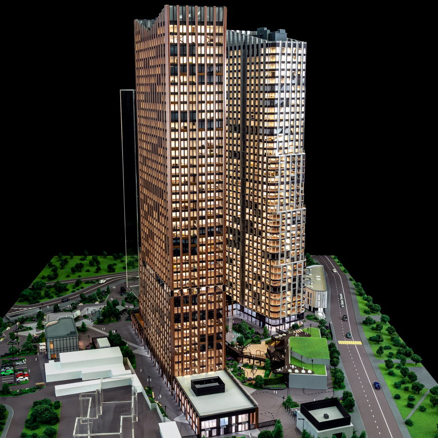 Premium real estate scale model.